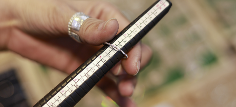Finger size can change slightly throughout the day depending on Temperature, Hydration, Time of day, Pregnancy, Weight fluctuations. For engagement and wedding rings, we always confirm final sizing before completion.
